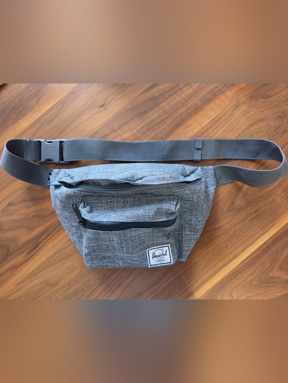 Herschel Supply Co. Pop Quiz Hip Pack Belt Bag - Raven Crosshatch Grey